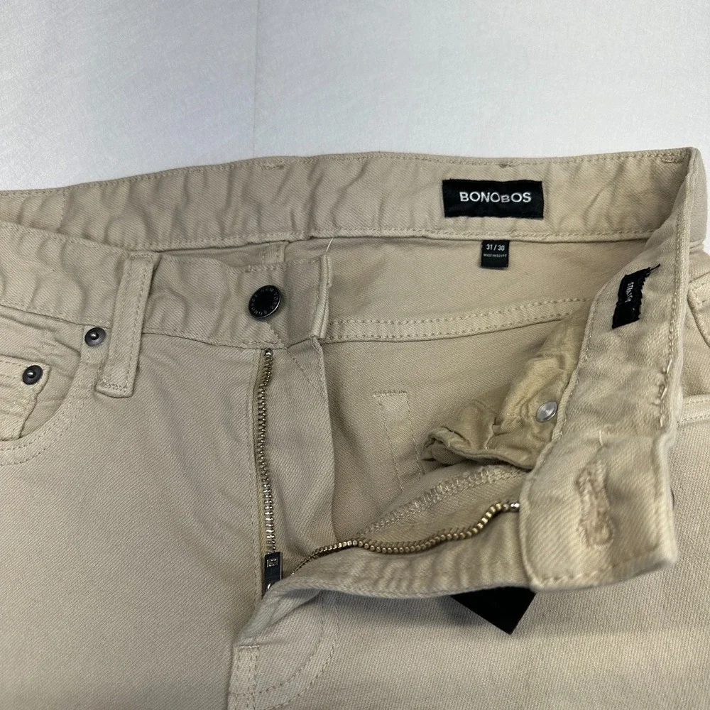Bonobos Slim Fit Stretch Jeans‎ Khaki Men's 31x30